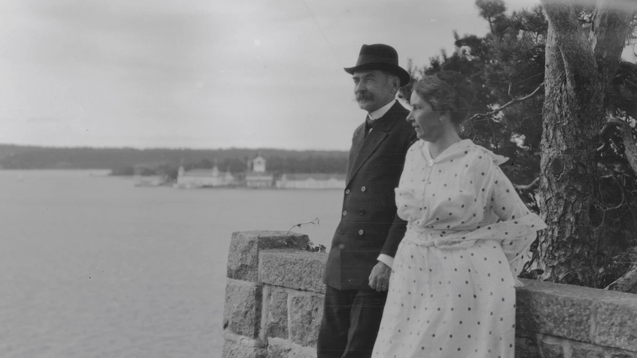 Presidenttipari Ståhlberg Kultarannassa, josta tuli tasavallan presidentin kesäasunto jo 1920-luvulla. Kuva: Alexander Savialoff, Museoviraston kokoelma