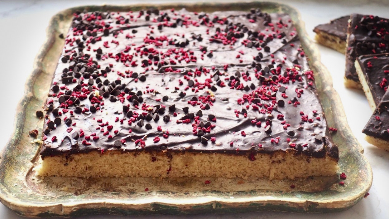 Näiden mokkapalojen taikinassa ei käytetä kaakaojauhetta.