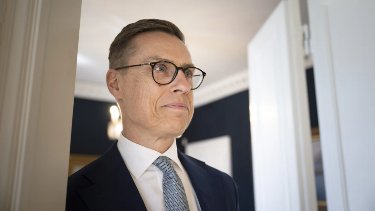 Alexander Stubbin virka-asunnolla Munkkiniemessä oli eilen avoimet ovet, kun hän itse oli golffaamassa Yhdysvalloissa. Arkistokuva.