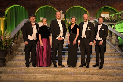 Akatemian uudet kansainväliset jäsenet: pääjohtaja Petteri Taalas, jaostopäällikkö Kitty Schulman, professori JónGeir Pétursson (Islanti), tohtori Heidi Tuhkanen, johtaja Markus Lassheikki ja professori Thomas Keller (Sveitsi).