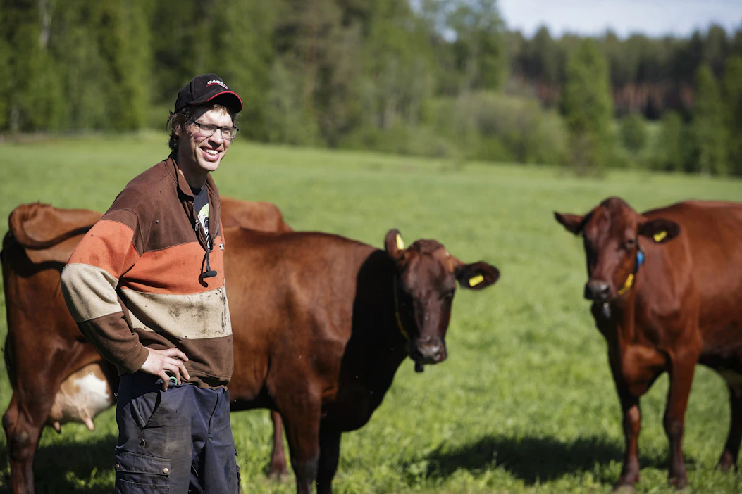Viitasaarelainen maanviljelijä Jussi Palo kuvailee kasvukauden alkua myönteiseksi. Alkukesä on ollut lämmin ja sateita on tullut sopivasti.