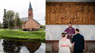 Avioliiton vuosipäivän rukoushetken voi viettää kirkossa, kotona tai pariskunnan toivomassa paikassa. Kuvituskuva.