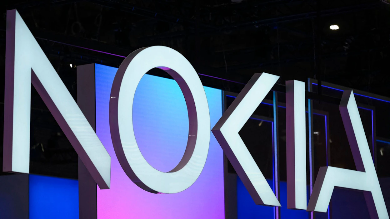 Verkkolaitteita valmistava Nokia investoi miljardeja Yhdysvaltoihin. LEHTIKUVA/AFP.