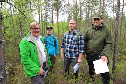 Tuomo Kauranen (vas.), Mikko Eronen, Jaakko Lappalainen, Vesa Leppänen uskovat digimallin kehittämisen mahdollisuuksiin.