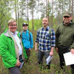 Tuomo Kauranen (vas.), Mikko Eronen, Jaakko Lappalainen, Vesa Leppänen uskovat digimallin kehittämisen mahdollisuuksiin.