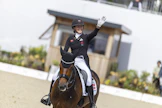 Tanskalaisratsastaja Cathrine Laudrup-Dufour kilpailee sunnuntaina EM-mitaleista tammallaan Mount St John Freestyle.