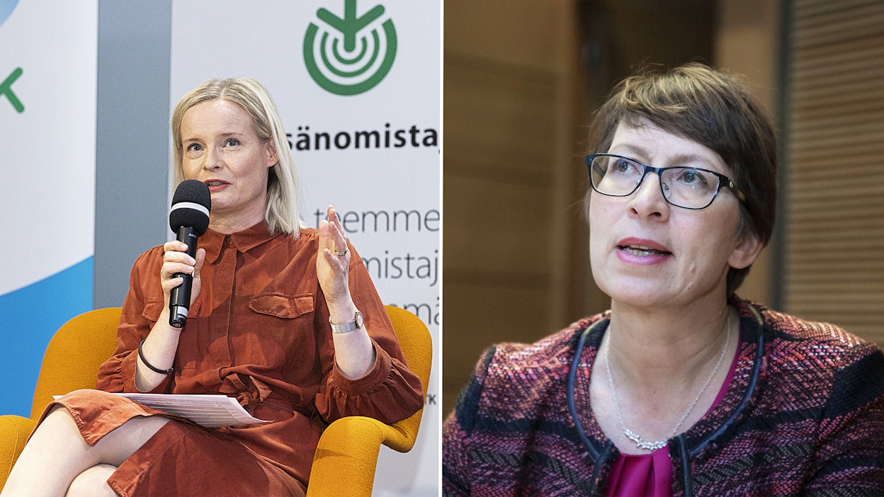 Perussuomalaisten puheenjohtaja Riikka Purra sekä Kristillisdemokraattien puheenjohtaja Sari Essayah antavat raivausmaksulle täyden tyrmäyksen.