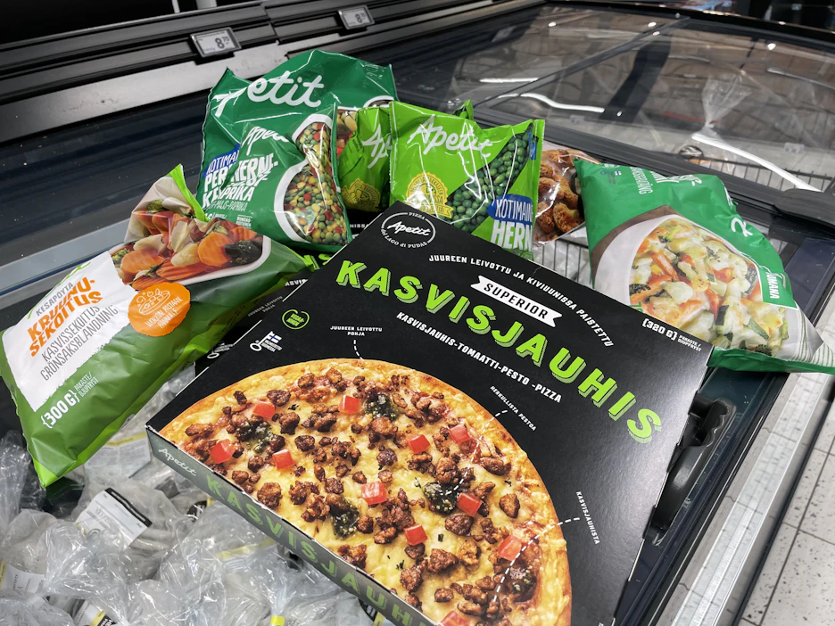 Apetit on pakastevihanneksissa markkinajohtaja. Kaupan pakastealtaiden tarjonta kertoo eri valmistajien kasvavasta kysynnästä.