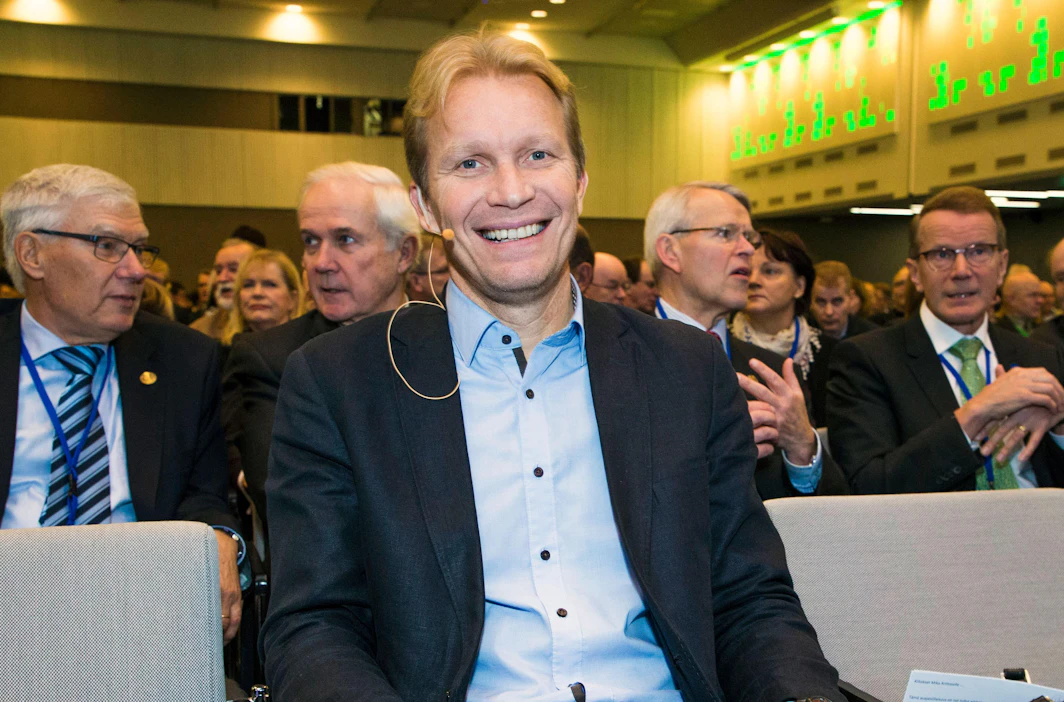 St1:n hallituksen puheenjohtaja Mika Anttonen puhui torstaina Metsäpäivien avajaisissa.