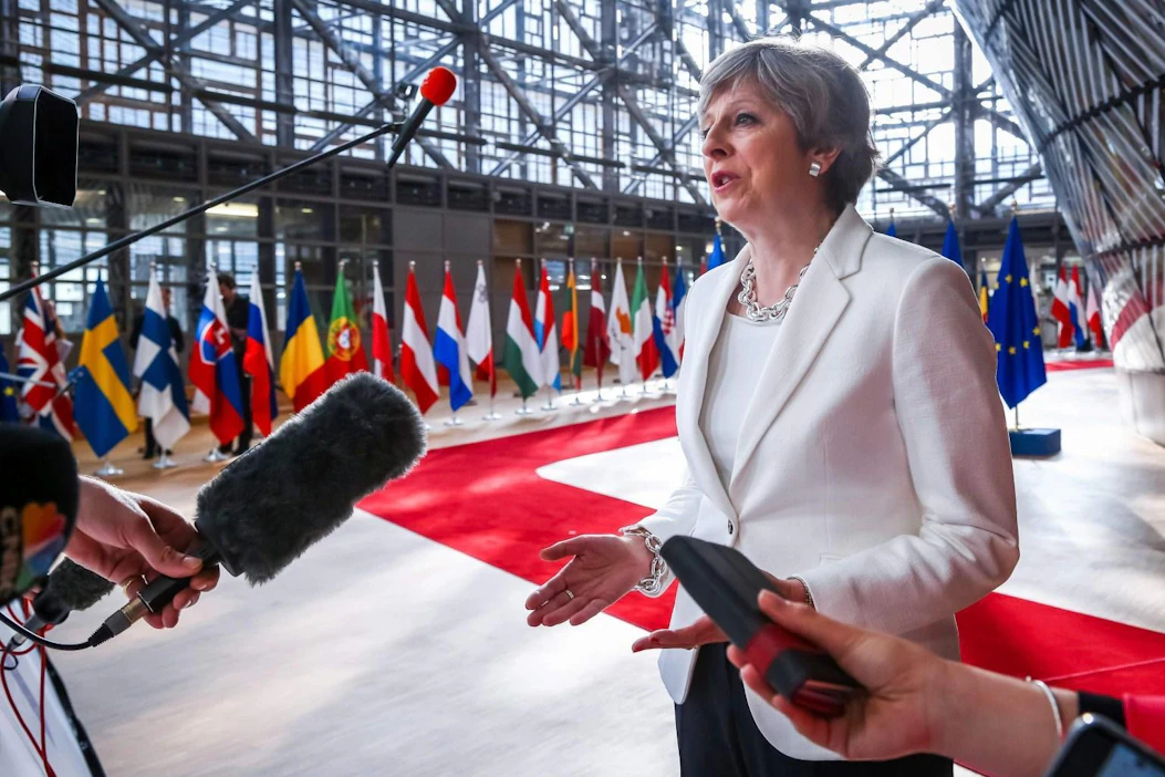 Theresa May on kertonut ehdotuksiaan siitä, mitä kansalaisten asemalle tapahtuu brexitin jälkeen. LEHTIKUVA/AFP