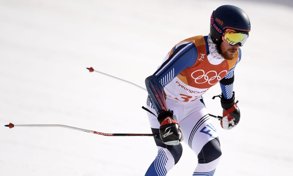 Alppihiihtäjä Samu Torsti Pyeongchangin olympialaisissa. LEHTIKUVA / Vesa Moilanen