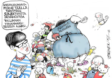 Pilapiirros julkaistiin viime viikon perjantain lehdessä.