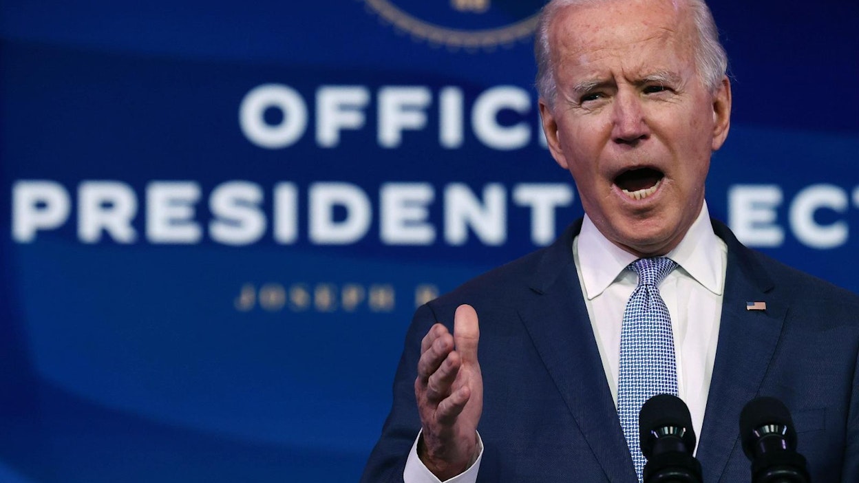 Kongressi vahvisti Joe Bidenin voiton Yhdysvaltain presidentinvaaleissa. LEHTIKUVA/AFP