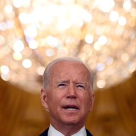 Joe Biden on korostanut toistuvasti sitä, ettei hän suostu vierittämään vastuuta Afganistanin sodasta enää omalle seuraajalleen. LEHTIKUVA / AFP