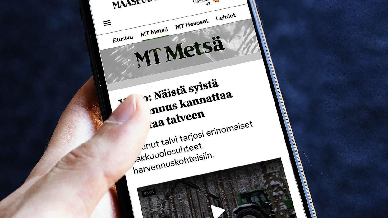 MT Metsän alle yhdistyvät jatkossa Maaseudun Tulevaisuuden metsäaiheisten uutisten lisäksi myös Aarteen metsäsisällöt verkossa. Niin ikään MT:n eräsisällöt löytyvät 6.4. lähtien uudistuvalta verkkosivulta MT.FI/metsa.