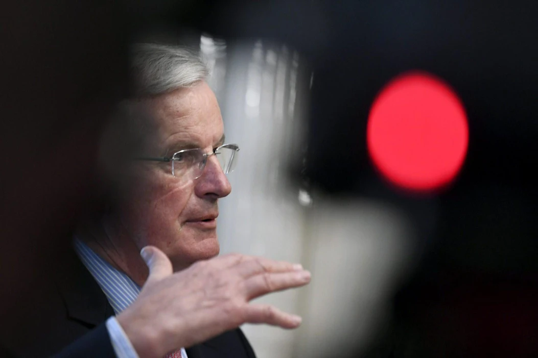 EU:n pääneuvottelija Michel Barnier. LEHTIKUVA / JUSSI NUKARI
