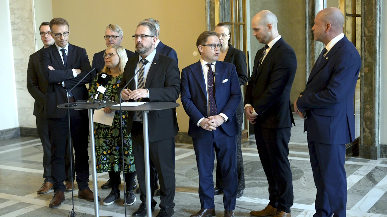 Työryhmän on määrä kertoa, mitä se on sopinut julkisen talouden sopeuttamisesta tulevina vuosina. ANTTI AIMO-KOIVISTO / LEHTIKUVA.