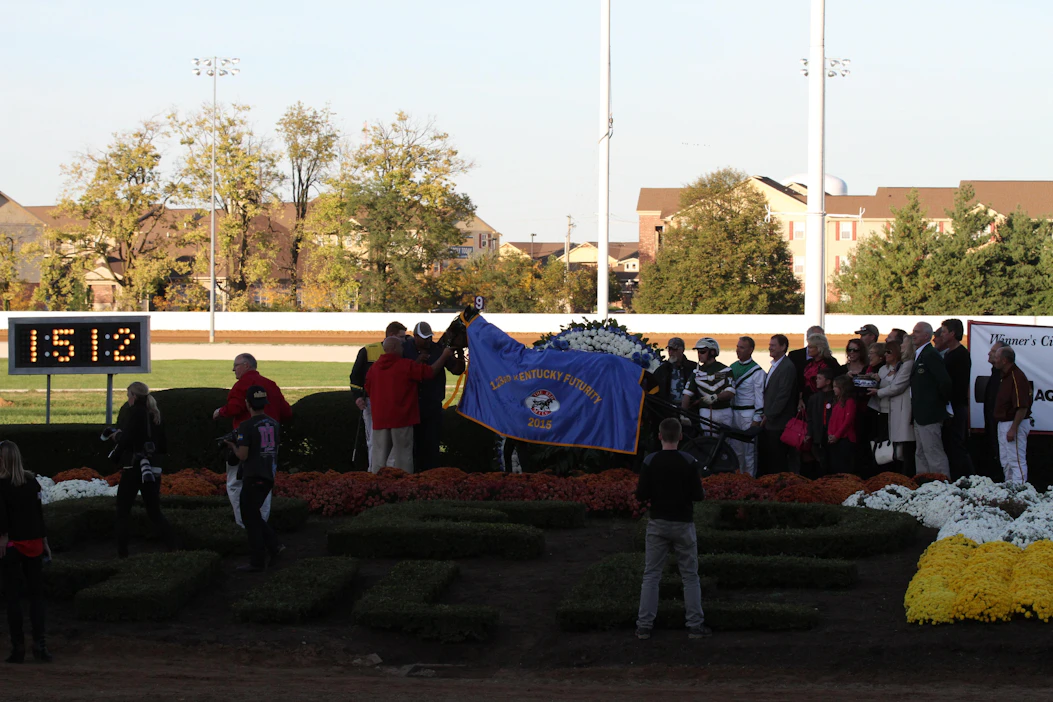 Pinkman Kentucky Futurityn voittajana 2015. Ruunaa ohjasti Yannick Gingras ja valmentaa Jimmy Takter. Se meni 1.51 ja 2/5 eli kilometriajan 09,2 The Red Milellä. Pinkman voitti 2015 myös The Hambletonianin, mutta ruunalta jäi Triple Crownista puuttumaan Yonkers Trot, johon se ei osallistunut.