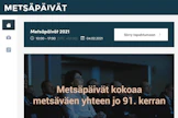 Virtuaalisille Metsäpäiville ilmoittautui tänä vuonna ennätysmäärä yleisöä.