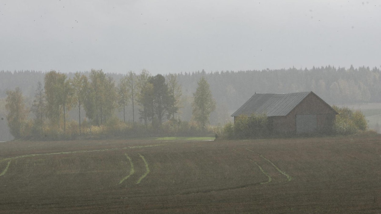 Poutasää vaihtui sadekuuroon 4.10.2006 Somerolla.