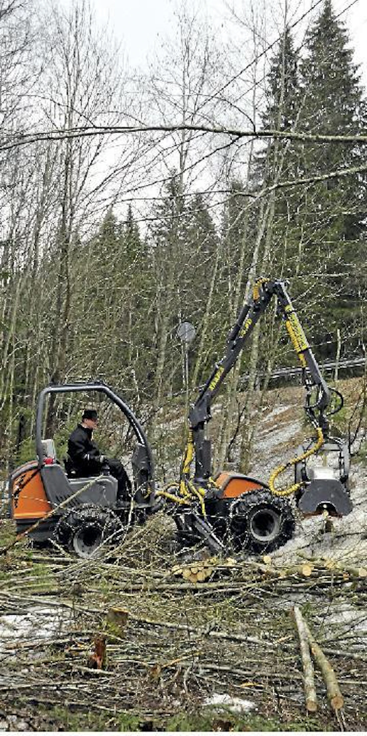Tehojätkä Eco on nelipyöräinen, edullisempi versio isäntälinjakoneeksi. Koneessa on kiinni 180S-hakkuupää jossa on sahakatkaisu ja rullasyöttö.