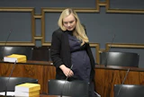 Ministeri Ohisalon vanhempainvapaa alkaa. LEHTIKUVA / VESA MOILANEN