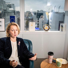 Tamperelaislähtöinen Leena Maria Linnus vastaa EU-parlamentin rakennuksista ja logistiikasta.