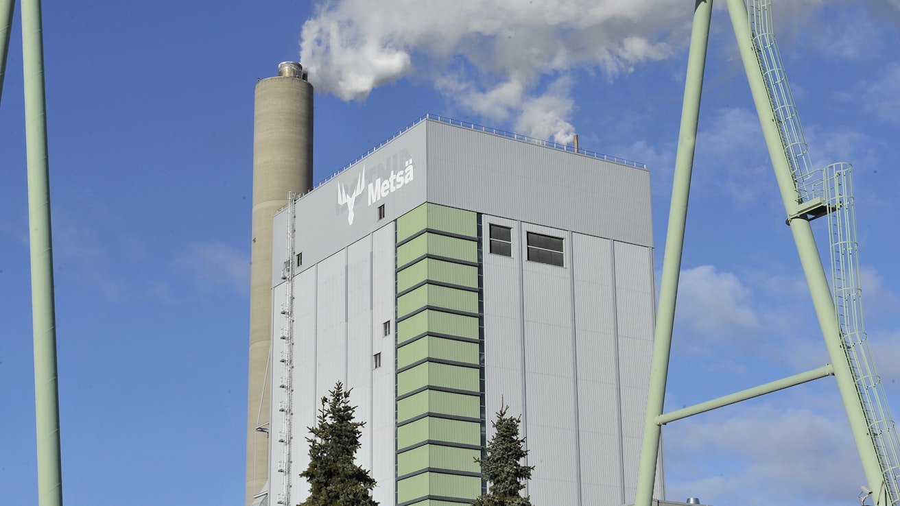 Metsä Fibre oy:n Rauman sellutehdas.