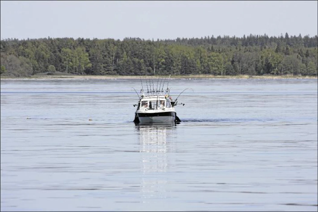 Lohenuisteluvene haravoi merta laajalti sivuplaanareiden avulla. Tässä veneessä on kymmenen vapaa. Teppo Kosonen
