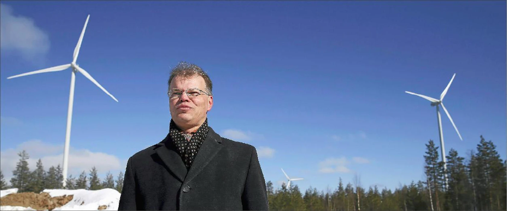 Tervolan kunnanjohtajaMika Simoska sanoo, että tuulivoima otetaan kunnassa vastaan mielihyvin. Pekka Fali