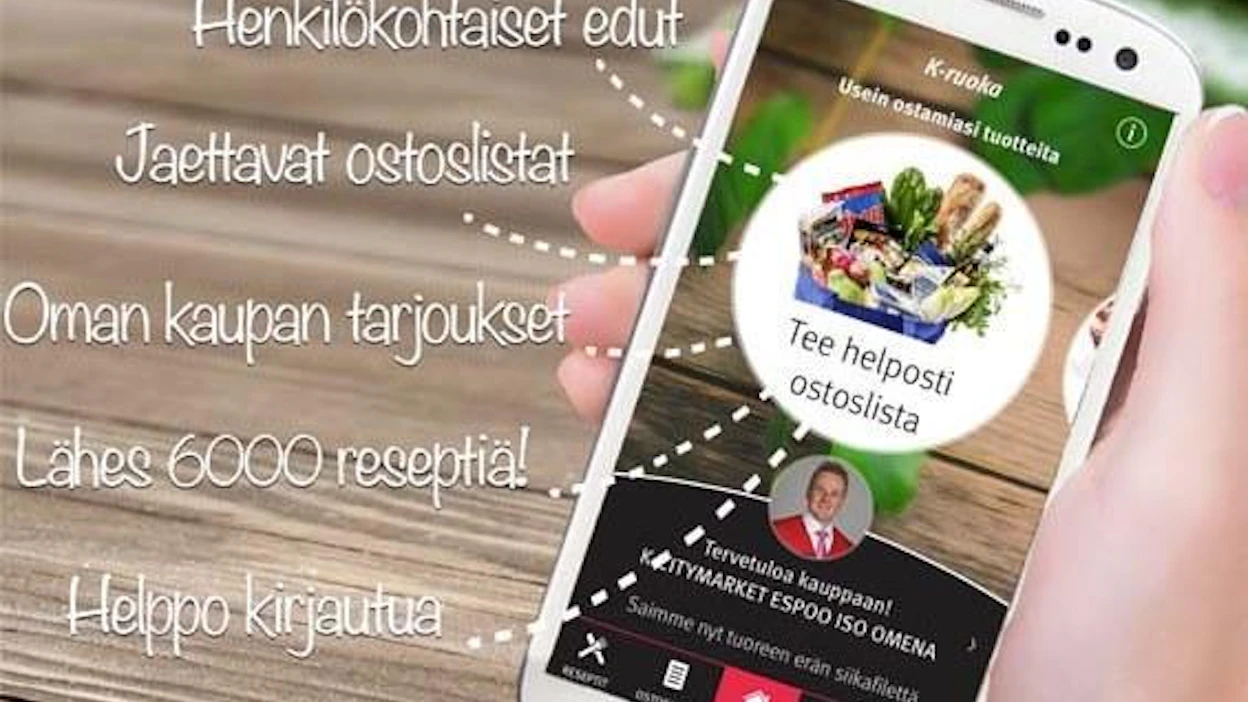 K-ruoka-sovellus ilmestyi lokakuun alussa Applen puhelimiin ja osoittautui heti ensimmäisellä viikolla suosituksi.