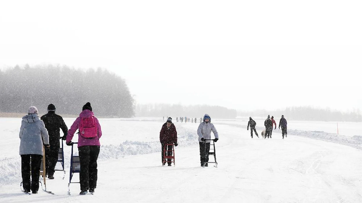 Köyliönjärven jääradalla käydään paljon Turusta ja Tampereelta, jonne on matkaa 100 kilometriä. Edellistalvena kävijöitä laskettiin käyneen 38 eri maasta.