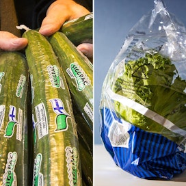 Elintarvikepakkauksia kehitetään vähentämällä muovin määrää ja suosimalla kierrätysmuovia.