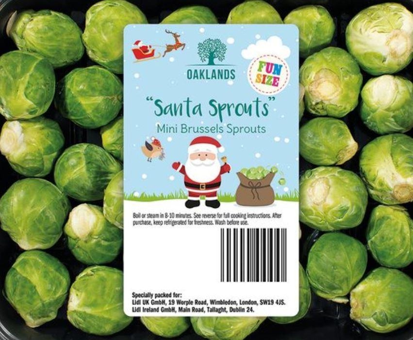 Ruusukaalia Joulupukin tapaan.