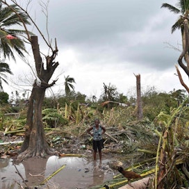 Hirmumyrsky Matthew&apos;n aiheuttamat tuhot ovat paljastuneet valtaviksi köyhässä Haitissa. LEHTIKUVA/AFP