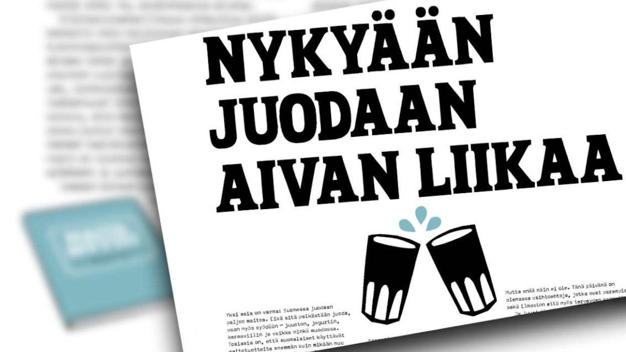 Oatly väittää mainoksessaan, että suomalaiset juovat liikaa maitoa ja aiheuttavat siten kasvihuonepäästöjä.