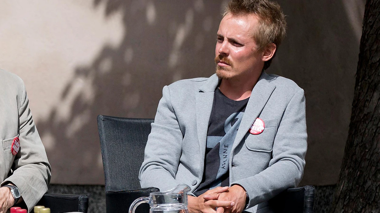 Jasper Pääkkönen osallistui Porin SuomiAreenassa suureen lohikeskusteluun vuonna 2014.