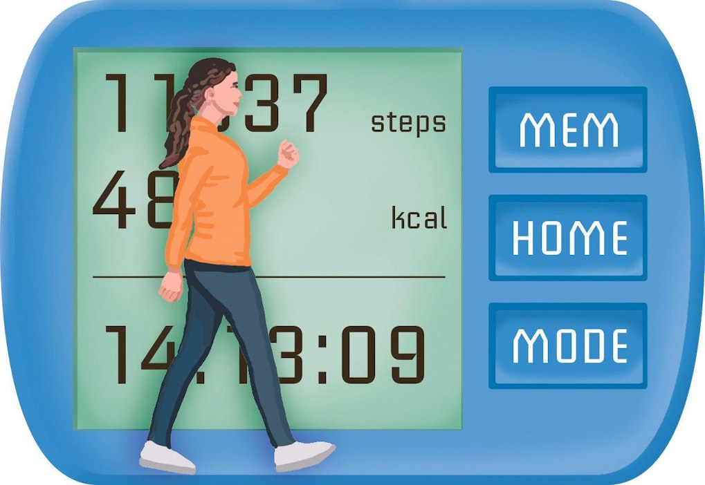 Askelmittari on kätevä tapa seurata päivittäisen liikkumisen määrää.