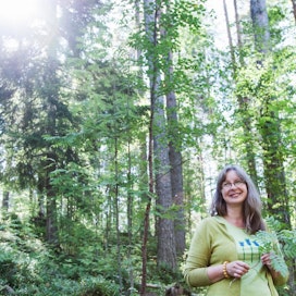 Metsä on Pauliina Kainulaiselle tärkeä hiljentymisen paikka.