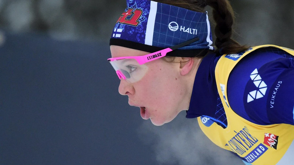 Kerttu Niskanen hiihti Sveitsin Lenzerheiden sprinttikilpailussa kymmenenneksi.