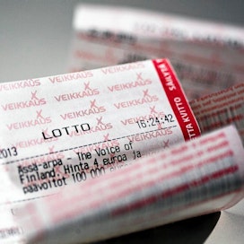 Lotto-kuponkeja.
rahapeli uhkapeli lotto