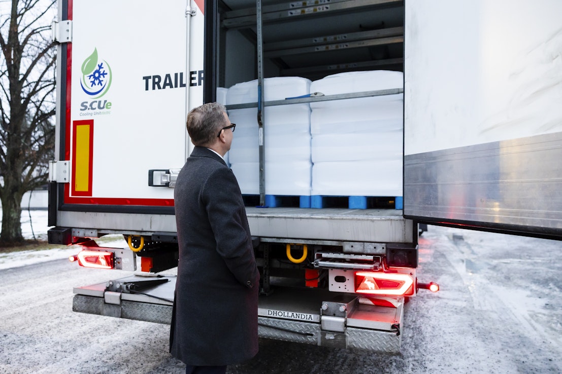 Pääministeri Petteri Orpo (kok.) tutustui ruokavientiin tammikuussa. Tuolloin Seinäjoelta lähti Ranskaan voirekka. Maitotuotteet ovat Suomen ruokaviennin veturi.