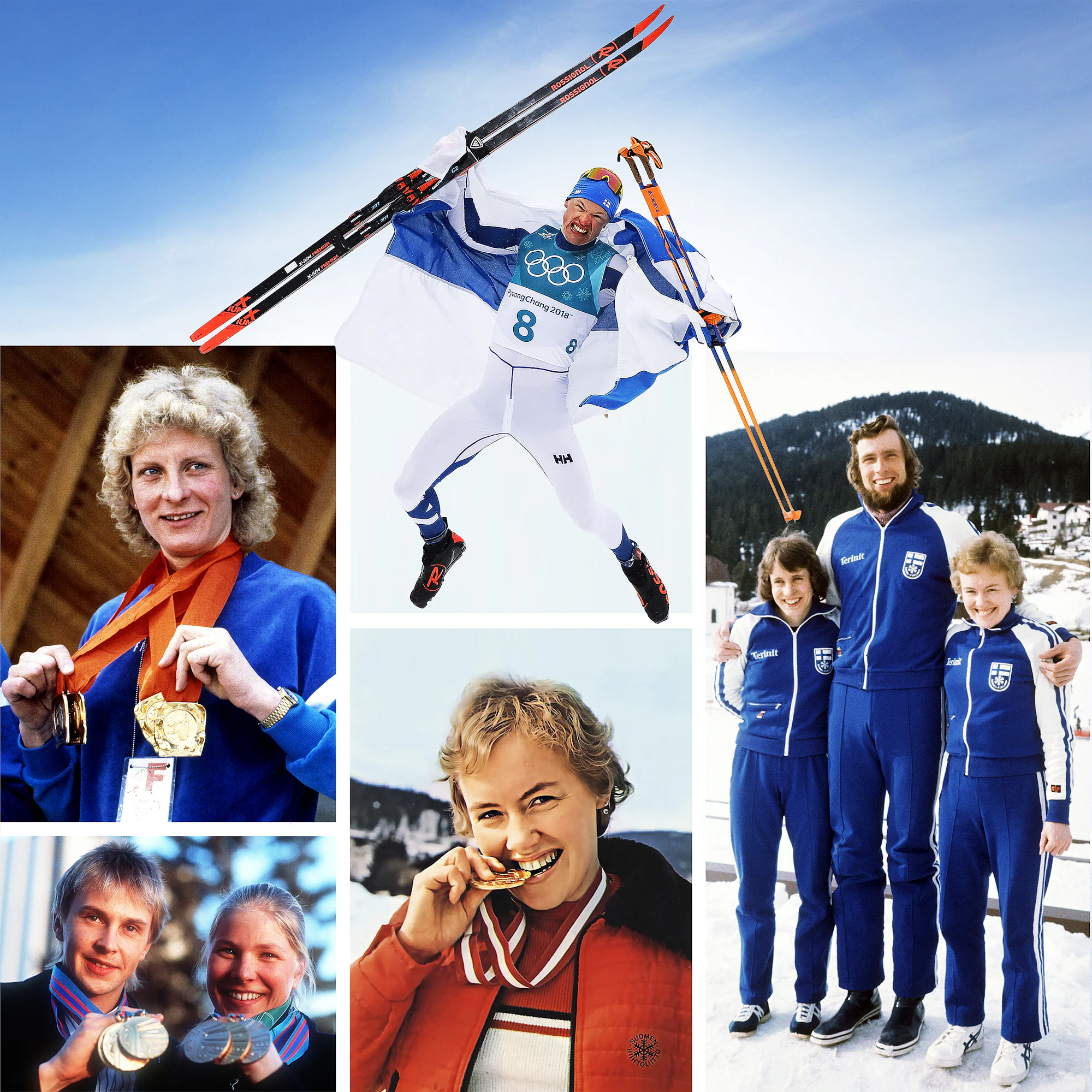 50 viime vuoden aikana talviolympialaisissa kultaa ovat saaneet muun muassa Marja-Liisa Hämäläinen, Iivo Niskanen, Juha Mieto, Helena Takalo, Marjo Matikainen ja Matti Nykänen.