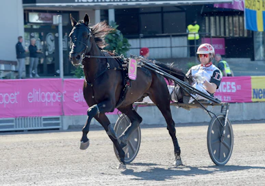 Gareth Boko ja Magnus Djuse nappasivat viime vuoden Elitloppetista kolmosen ennätysajallaan 09,1.