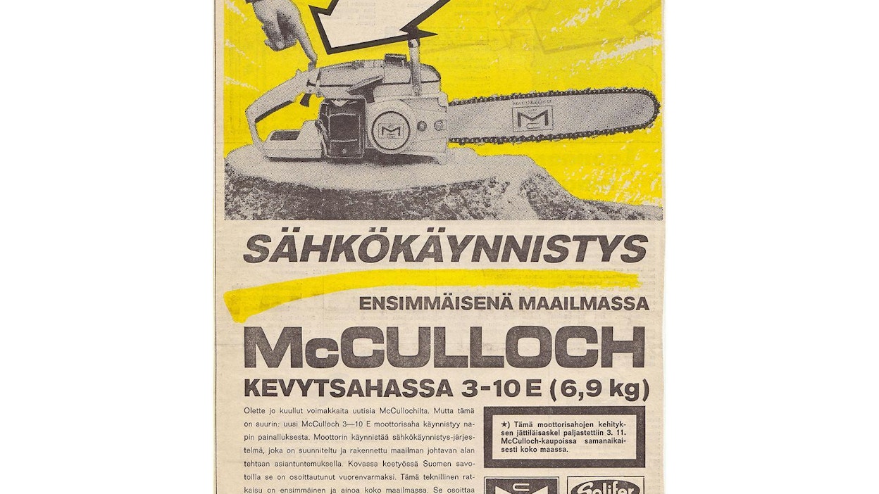 Suomessa "Kullokilla" on vuodesta 1949 lähtien ennättänyt olla toistakymmentä maahantuojaa, ensimmäinen ja pitkäaikaisin oli Oy Nortek Ab, jolta markkinointi siirtyi Bensow Oy:lle 1968. Sähköstartilla varustetulta mallilta 3-10 E odotettiin varmasti paljon, mutta se ei kuitenkaan mullistanut markkinoita.