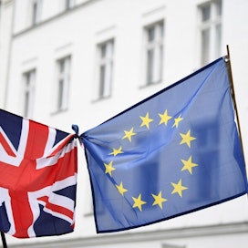 Britannian jäsenyys EU:n tulliunionissa ja sen tuotteiden vapaa liikkuvuus unionin sisämarkkinoilla lakkaa maan erotessa EU:sta. LEHTIKUVA/AFP