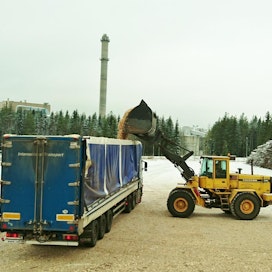 Haapaveden voimalaitoksen alueella on valmiina asfaltoitu biopolttoaineterminaali.