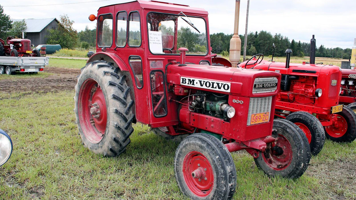 BM-Volvo T600 -traktoria valmistettiin vuosina 1967–70 Eskilstunassa, Ruotsissa.