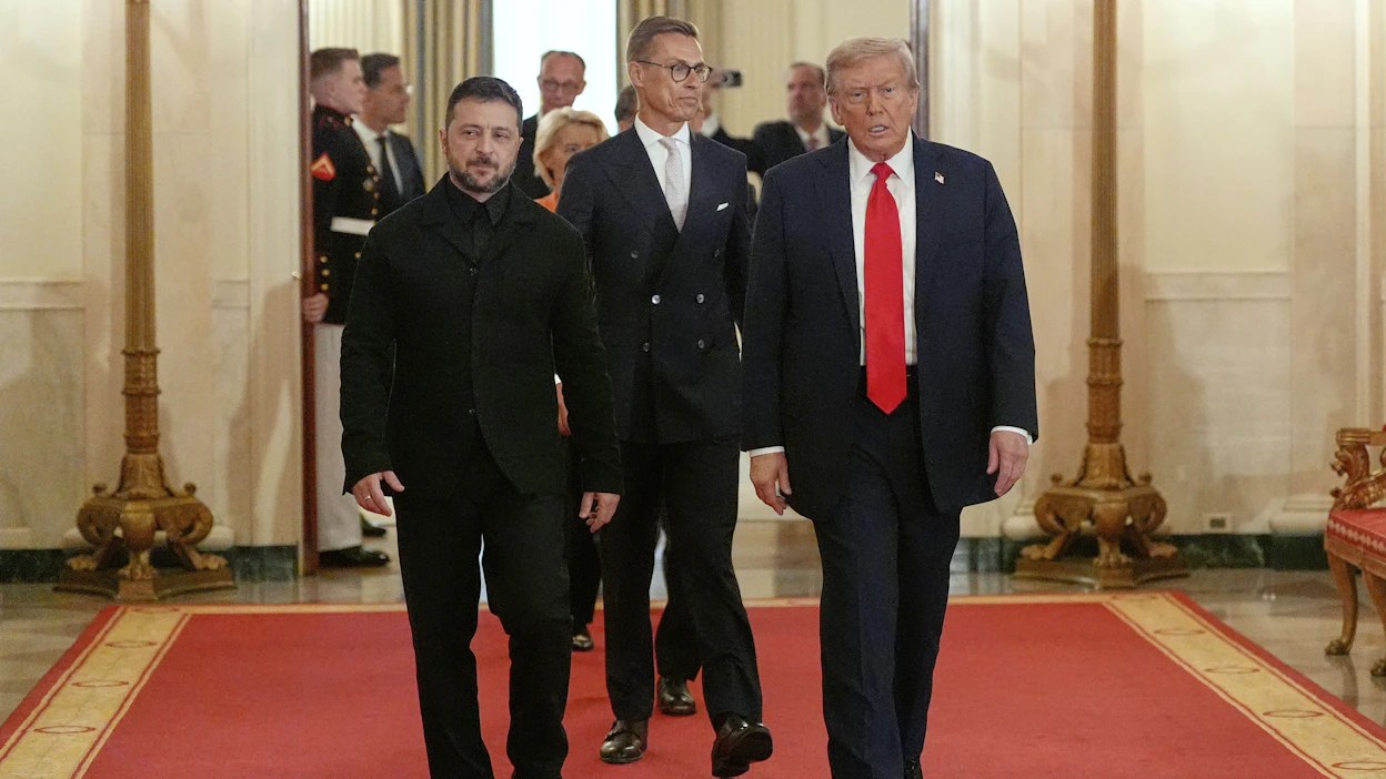 Ukrainan Volodymyr Zelenskyi ja Suomen Alexander Stubb osallistuivat maanantaina Donald Trumpin isännöimiin neuvotteluihin Washingtonissa.