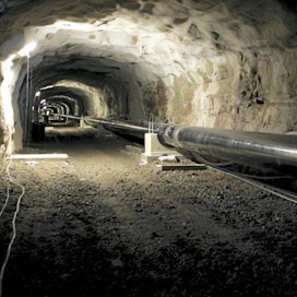 Kaasuputki vedettiin kolme vuotta sitten Kymijoen ali tunnelissa.